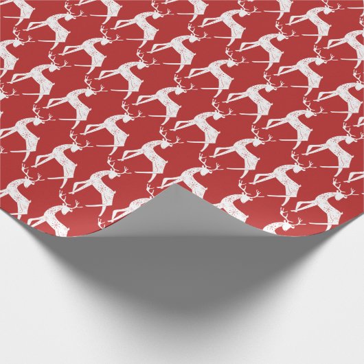 Papier Cadeau Reindeer & Snowflakes Reindeer Crossing Noël (Coin)