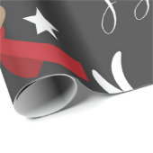 Papier Cadeau Reindees de Noël (Coin rond)