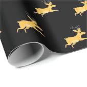 Papier Cadeau Reinder de Noël (Coin rond)