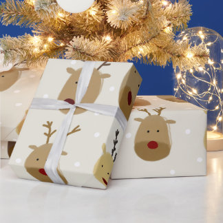 Papier Cadeau Reinder de Noël