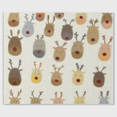 Papier Cadeau Reinder de Noël (Plat)