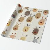 Papier Cadeau Reinder de Noël (Déroulé)
