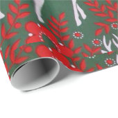 Papier Cadeau Reinder de Noël (Coin rond)