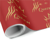 Papier Cadeau Reine (Coin rond)