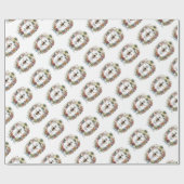 PAPIER CADEAU REINE BEE BOTANIQUE VINTAGE MODERNE (Plat)