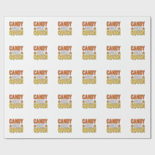 Papier Cadeau Reine de bonbons en forme de corne Design de T-Shi