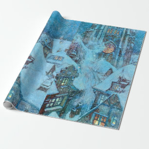 Papier Cadeau Reine de neige sur l'illustration de Dulac de la
