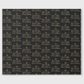 Papier Cadeau REINE de tout - Pourcentage Lettres Couronne (Plat)