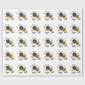 Papier Cadeau Reine des abeilles (Plat)