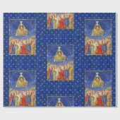 Papier Cadeau REINE DES COEURS DANS LA NUIT STARRY Valentines (Plat)