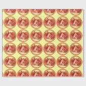 PAPIER CADEAU REINE DES HONEY BEES EN SKEP / BEEKEEPER (Plat)