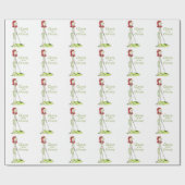 Papier Cadeau Reine du Vert (Plat)