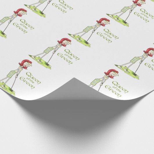 Papier Cadeau Reine du Vert (Coin)