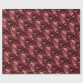 Papier Cadeau Reine Elizabeth I en papier rose (Plat)