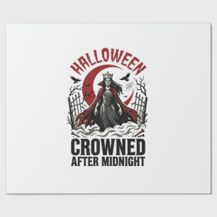 Papier Cadeau Reine Halloween des morts-vivants Lever de minuit