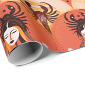 Papier Cadeau Reine Scorpio (Coin rond)
