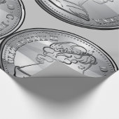 Papier Cadeau Reine Sur Une Pièce