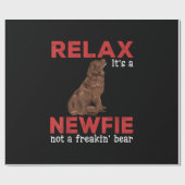 Papier Cadeau Relax | Cute newfoundland (Plat)