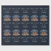 Papier Cadeau Religieux Jésus Nativité chrétien (Plat)