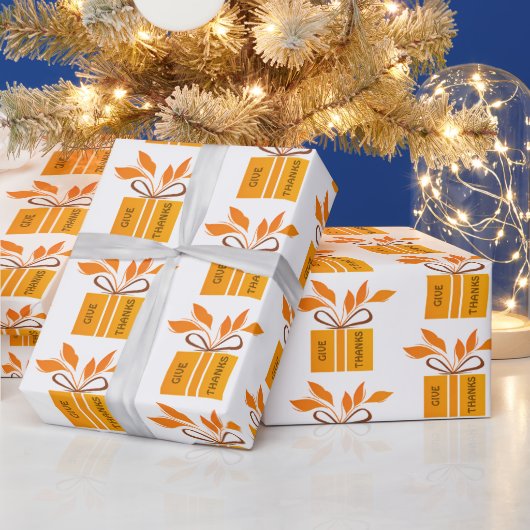 Papier Cadeau Remercie Thanksgiving Wrapper Paper (Vacances)
