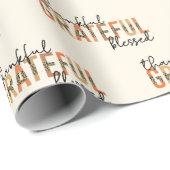 Papier Cadeau Remerciements à la bienheureuse guépard'impression (Coin rond)