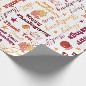 Papier Cadeau Remerciements Thanksgiving (Coin)