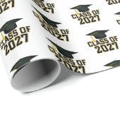 Papier Cadeau Remise des diplômes de la promotion 2027 de Letter (Coin rond)