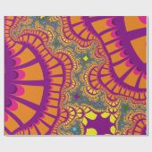 Papier Cadeau Remix arc-en-ciel orange (Plat)