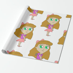 Papier Cadeau remonter chibi