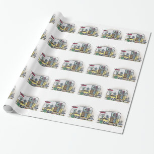 Papier Cadeau Remorque de campeur de Shasta rv
