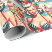 Papier Cadeau Remorque été (Coin rond)