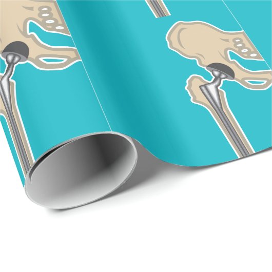 Papier Cadeau Remplacement d'articulation de la hanche (Coin rond)