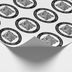 Papier Cadeau Remplacez par votre propre code QR téléchargé ou v