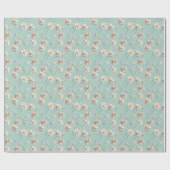 Papier Cadeau Renaissance florale (Plat)