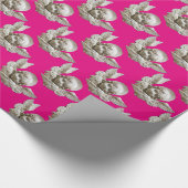 Papier Cadeau RENAISSANCE FLORENTINE ANGEL Pink Fuchsia (Coin)