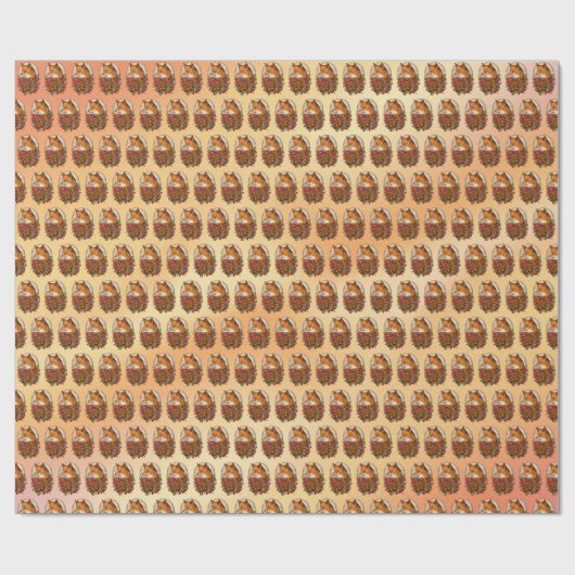 Papier Cadeau Renard (Plat)