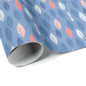 Papier Cadeau Renard à la recherche de Feuilles (Coin rond)