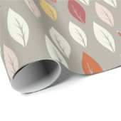 Papier Cadeau Renard à la recherche de Feuilles (Coin rond)