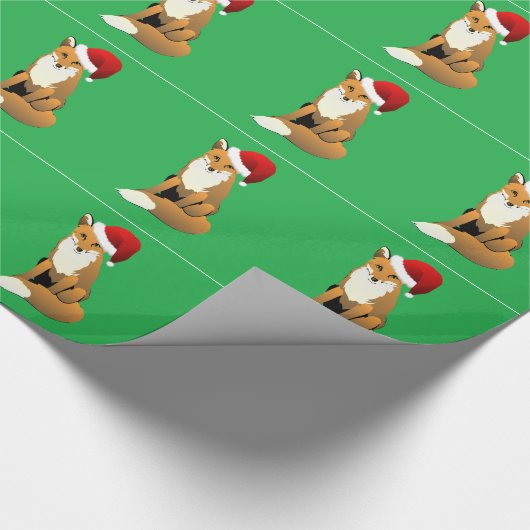 Papier Cadeau Renard de Noël (Coin)