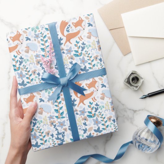 Papier Cadeau Renard des Bois Hiver (Cadeaux)