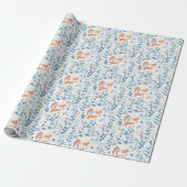 Papier Cadeau Renard des Bois Hiver (Déroulé)