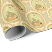 Papier Cadeau Renard dormant (Coin rond)