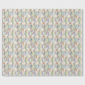 Papier Cadeau Renard en Chaussettes (Plat)