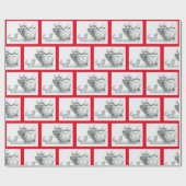 Papier Cadeau Renard et Elk (Plat)