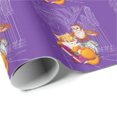 Papier Cadeau renard et hibou (Coin rond)