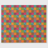 Papier Cadeau renard et papillon (Plat)