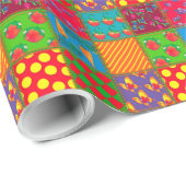 Papier Cadeau renard et papillon (Coin rond)