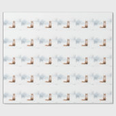 Papier Cadeau Renard hivernal (Plat)