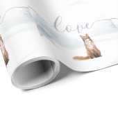 Papier Cadeau Renard hivernal (Coin rond)