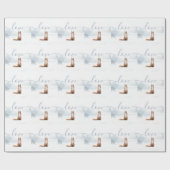 Papier Cadeau Renard hivernal (Plat)